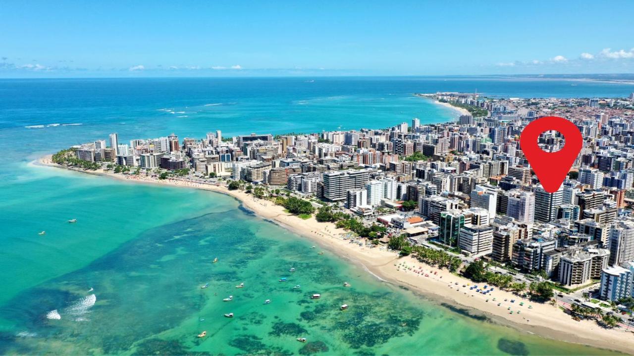 Edf Promenade - Apartamento Com 2 Quartos Climatizados A 150M Da Beira-Mar De Ponta Verde - Piscina, Academia, Sauna, Lavanderia, Home Cine, Churrasqueira, Salao De Jogos, Area Kids Maceió المظهر الخارجي الصورة