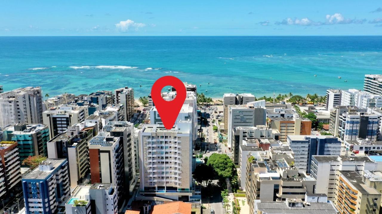 Edf Promenade - Apartamento Com 2 Quartos Climatizados A 150M Da Beira-Mar De Ponta Verde - Piscina, Academia, Sauna, Lavanderia, Home Cine, Churrasqueira, Salao De Jogos, Area Kids Maceió المظهر الخارجي الصورة