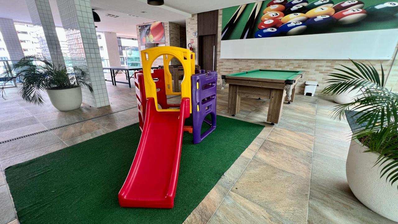 Edf Promenade - Apartamento Com 2 Quartos Climatizados A 150M Da Beira-Mar De Ponta Verde - Piscina, Academia, Sauna, Lavanderia, Home Cine, Churrasqueira, Salao De Jogos, Area Kids Maceió المظهر الخارجي الصورة