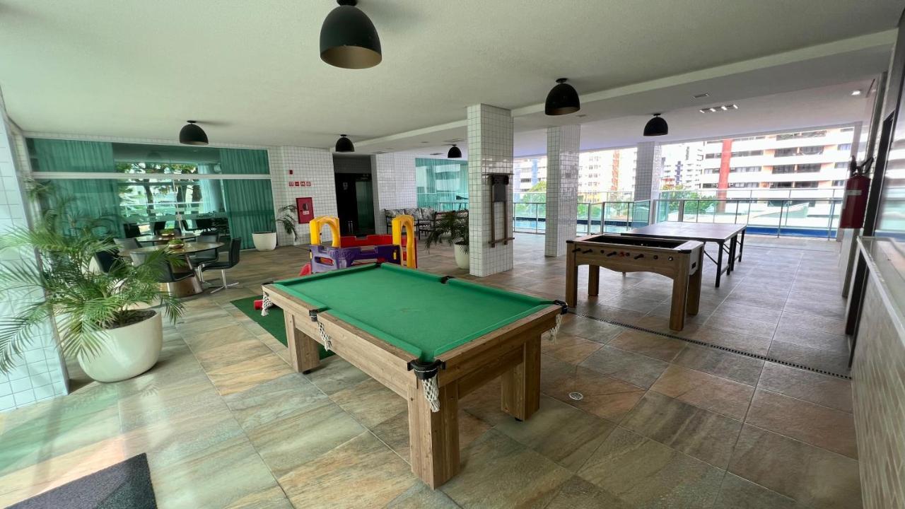 Edf Promenade - Apartamento Com 2 Quartos Climatizados A 150M Da Beira-Mar De Ponta Verde - Piscina, Academia, Sauna, Lavanderia, Home Cine, Churrasqueira, Salao De Jogos, Area Kids Maceió المظهر الخارجي الصورة